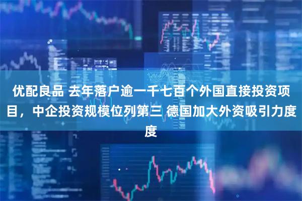 优配良品 去年落户逾一千七百个外国直接投资项目，中企投资规模位列第三 德国加大外资吸引力度