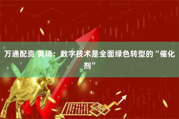 万通配资 黄琦：数字技术是全面绿色转型的“催化剂”